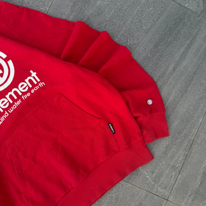 plaid lined element hoodie - L