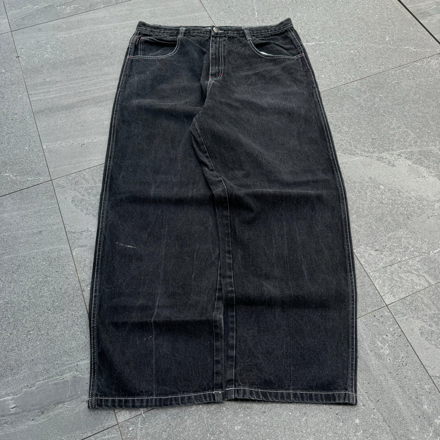 SOUTHPOLE GRAIL BBOY ERA BLACK JEANS - 38x32”