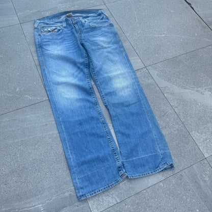 truey rainbow stitch straight legs - 36x34”