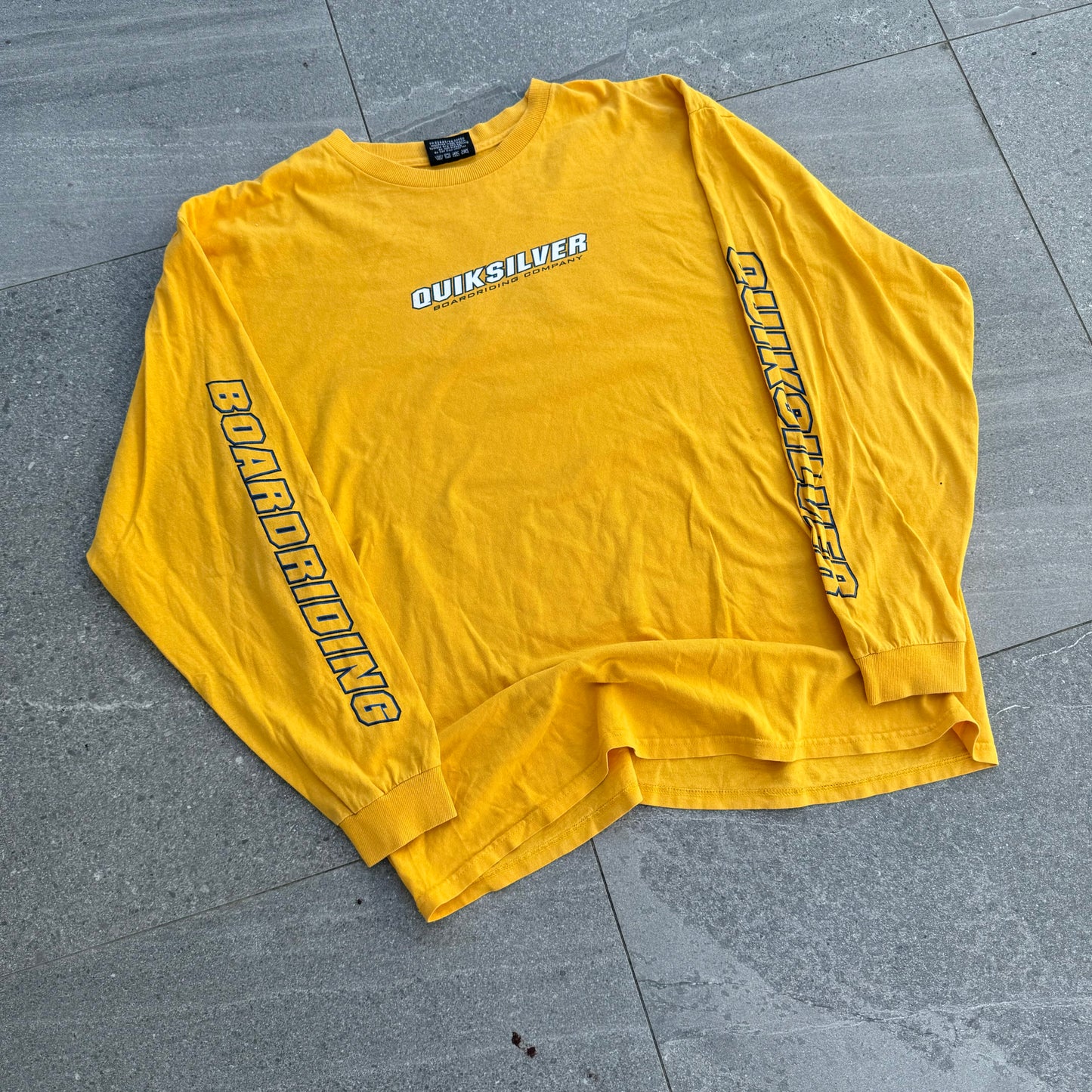 90s quiksilver quad hit longsleeve - XL