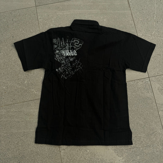 textured billabong shirt - L