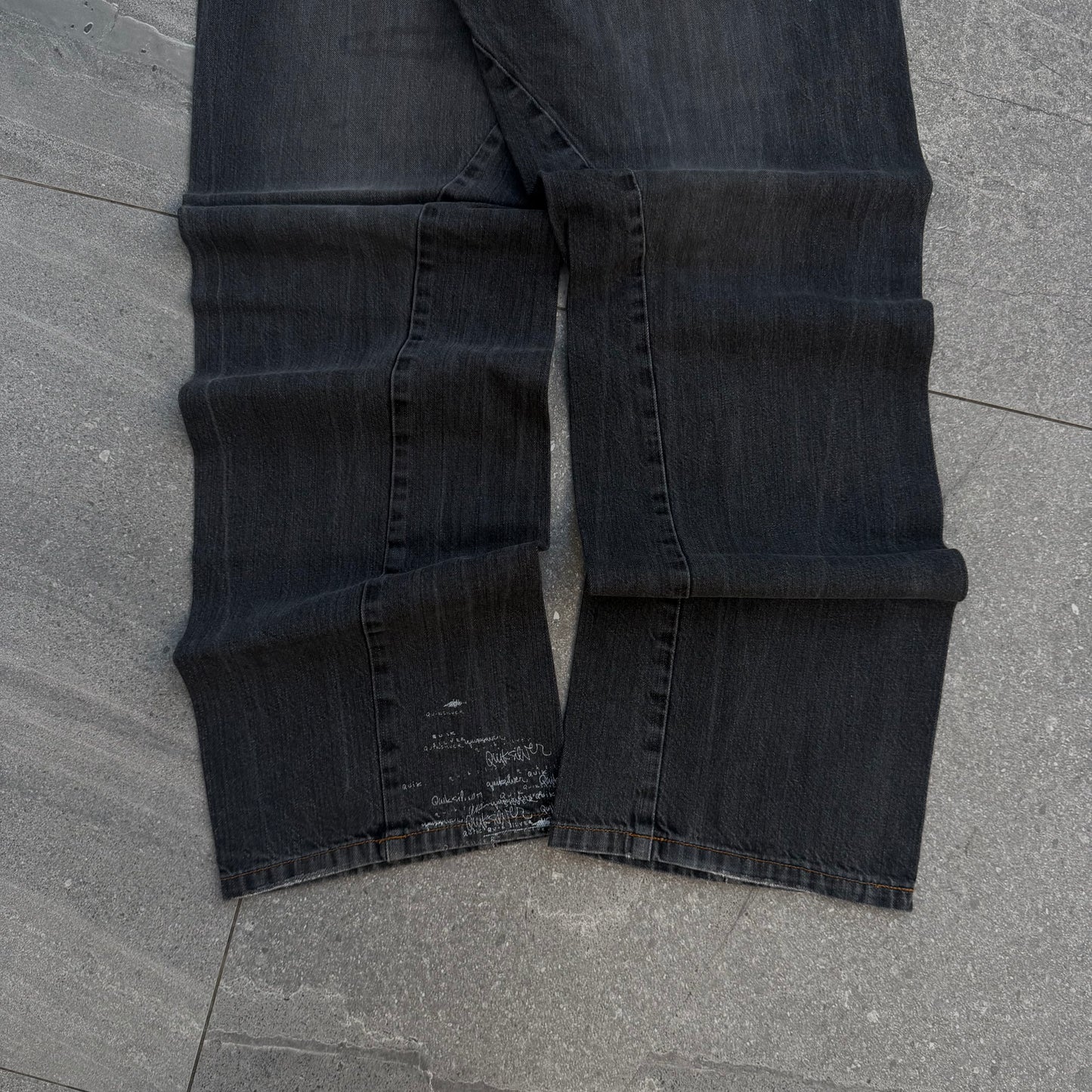 graillll panelled quiksilver jeans - 36x33”