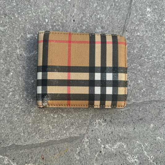 burberry nova check wallet