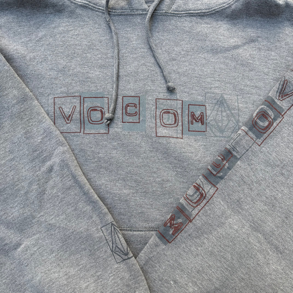 goat og volcom stencil hoodie - S