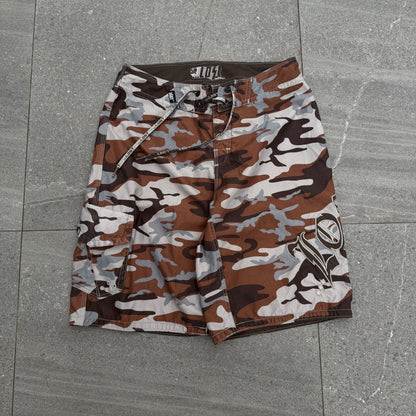 grail lost rust camo shorts - 32”