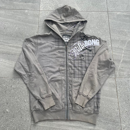 holy billabong plaid zip - L