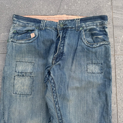 craziest patchwork bootcuts - 36x30”