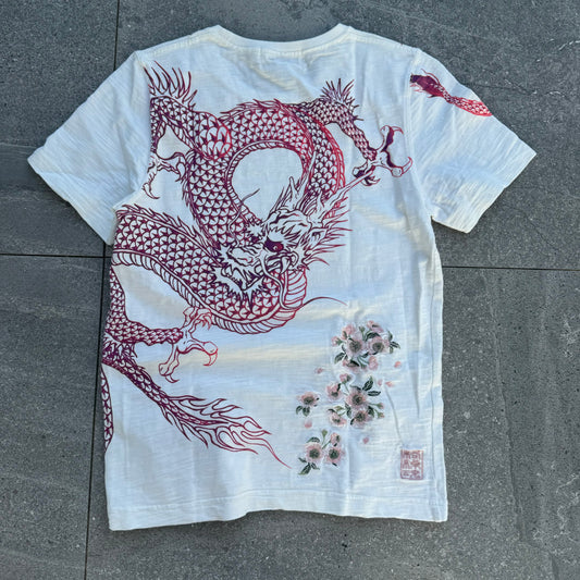 karakuri slub cotton babytee - XS 16.5x22”