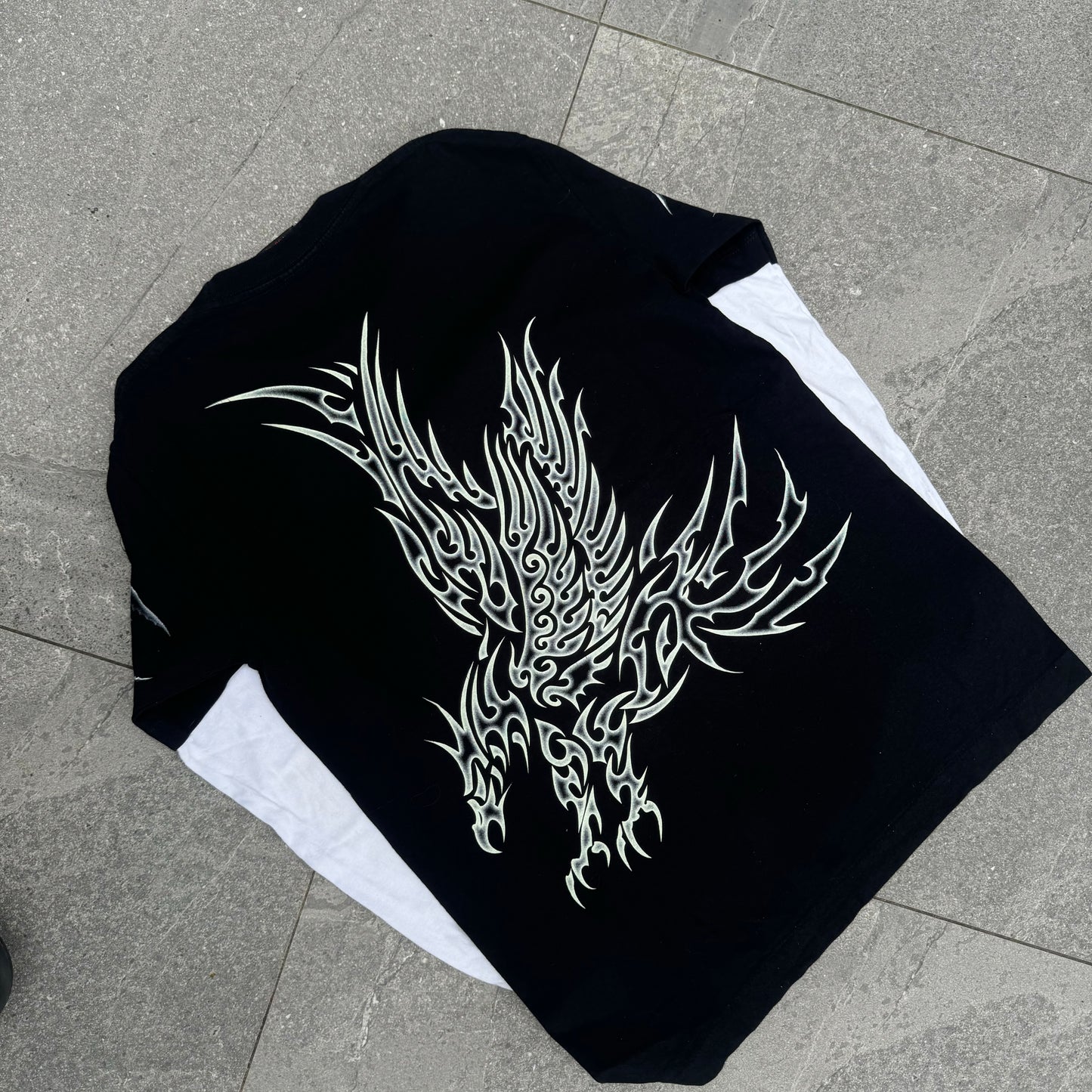 rock eagle tribal built in longsleeve - M