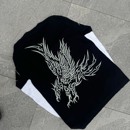 rock eagle tribal built in longsleeve - M
