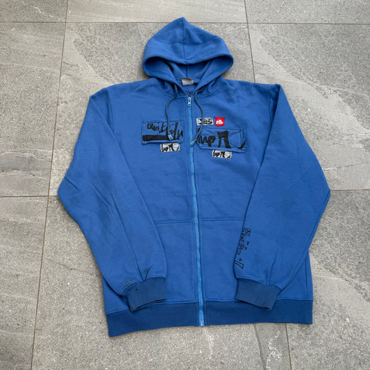 patchwork quiksilver zip up - L