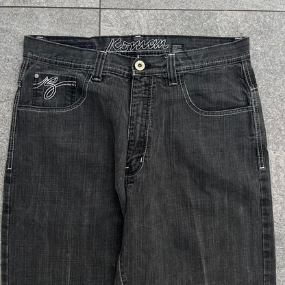 beautiful embroidered koman jeans - 36x32”