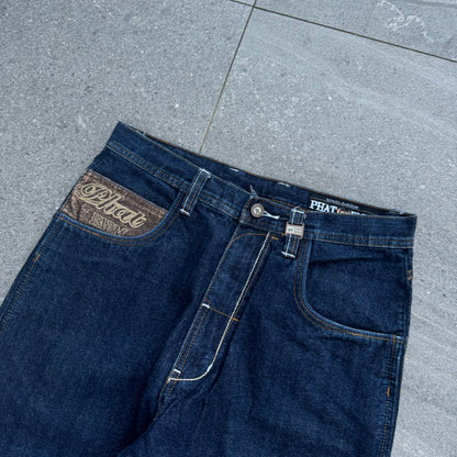 beautiful indigo wash phat farms - 30x32”