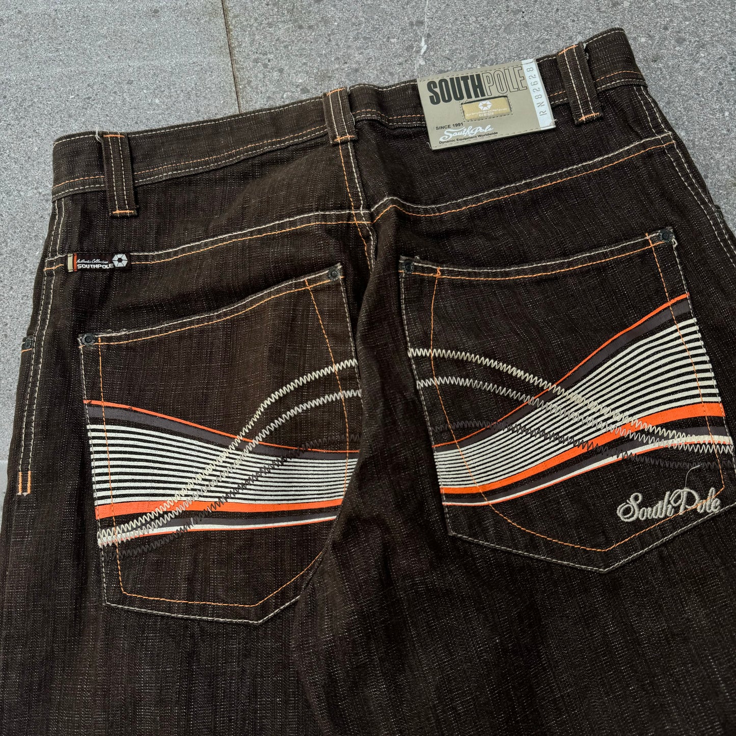 graillll brown stripe southpoles - 34”