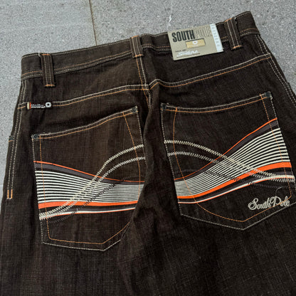 graillll brown stripe southpoles - 34”
