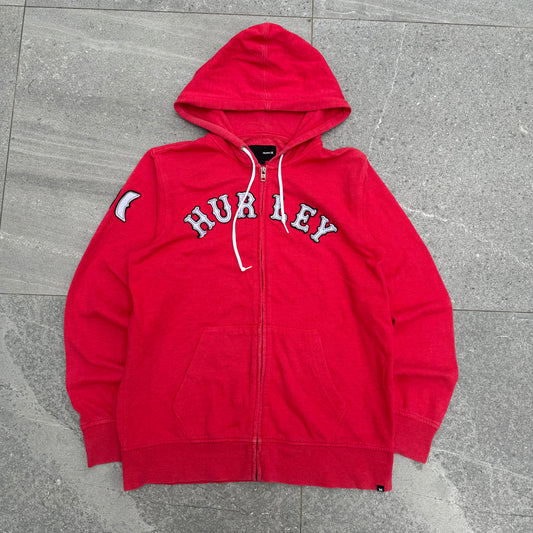 og embroidered hurley hoodie - M