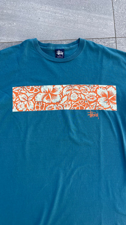 1996 stussy flower tee - XL