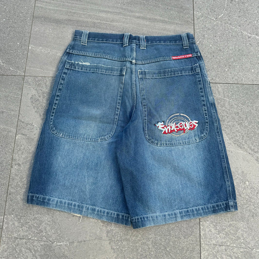 jnco spec snake eyes jorts - 34x13”