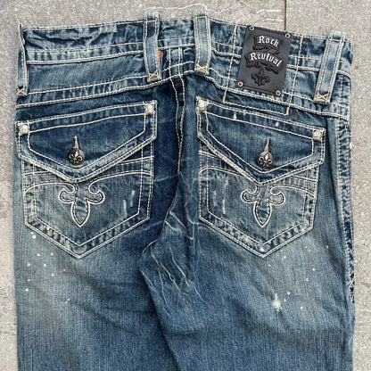 beautiful 10/10 orgasm spec rock revivals - 34x33”