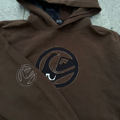 flawless quiksilver choco hoodie - XS/S