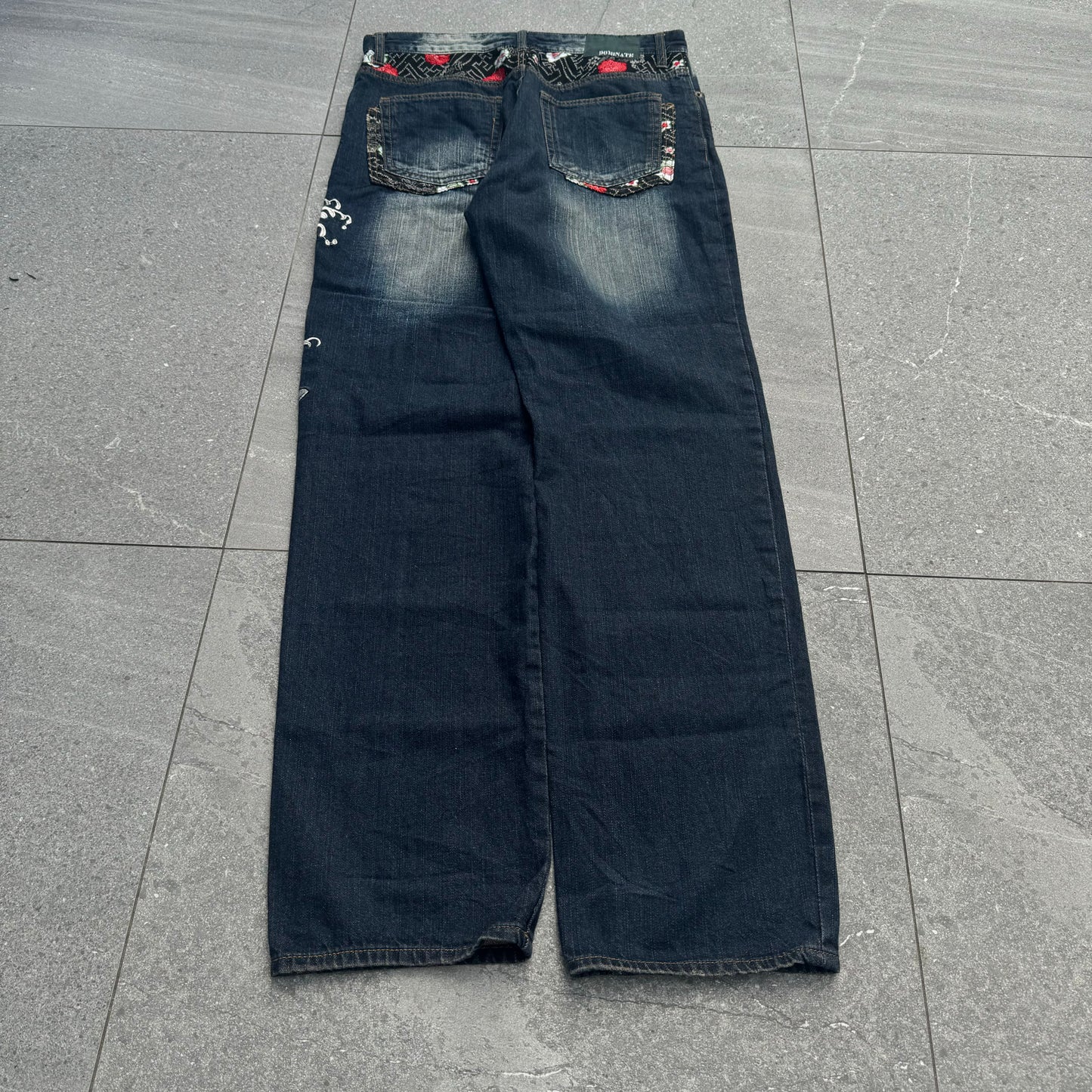 beautiful koi japanese jeans - 34x34”