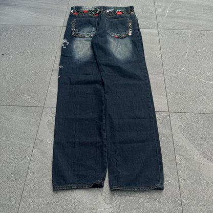 beautiful koi japanese jeans - 34x34”