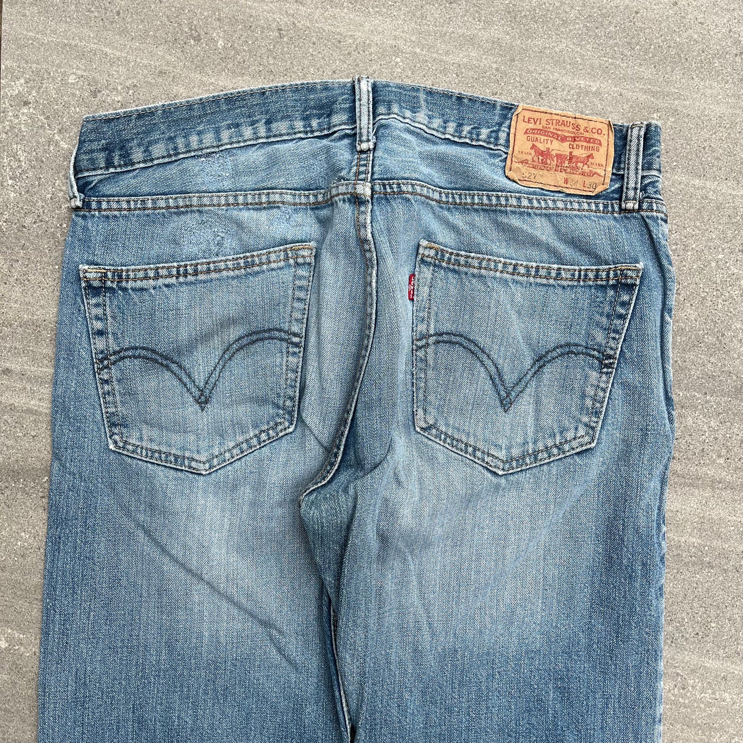 goated levi 527 bootcut fades - 34x30”