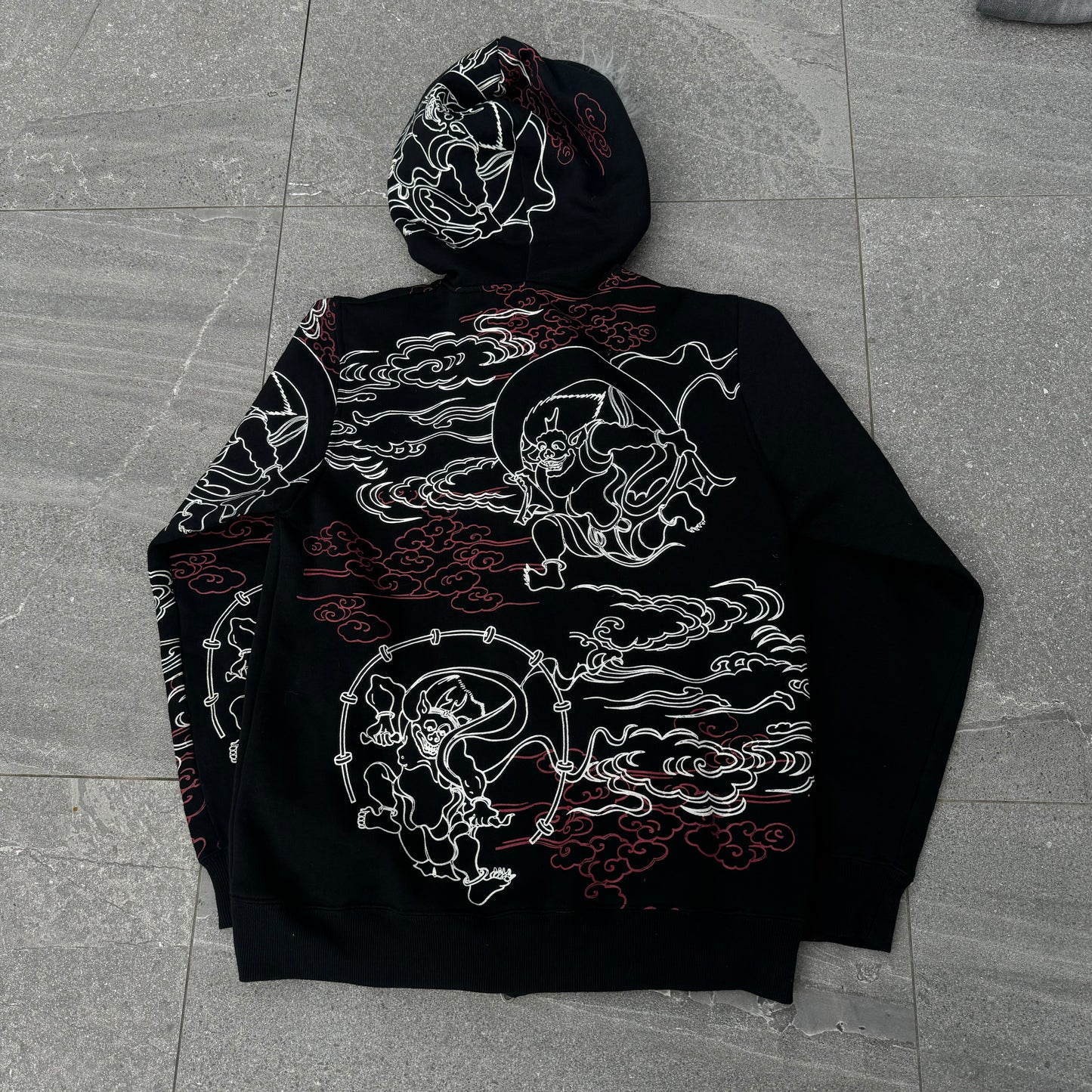 insane japanese fur hoodie - M