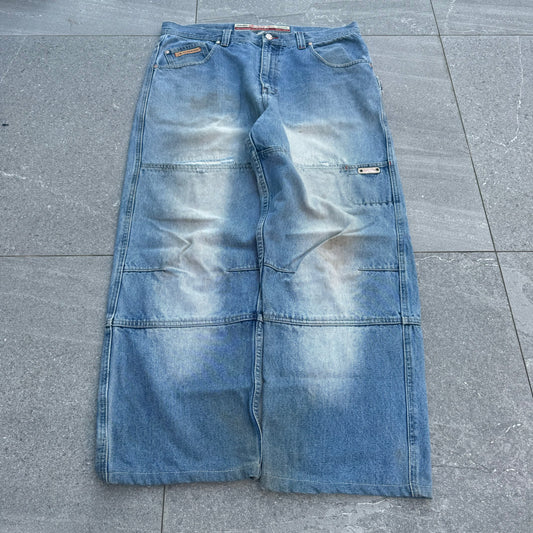 goaaaat panelled brooklyn express jeans - 38x30”