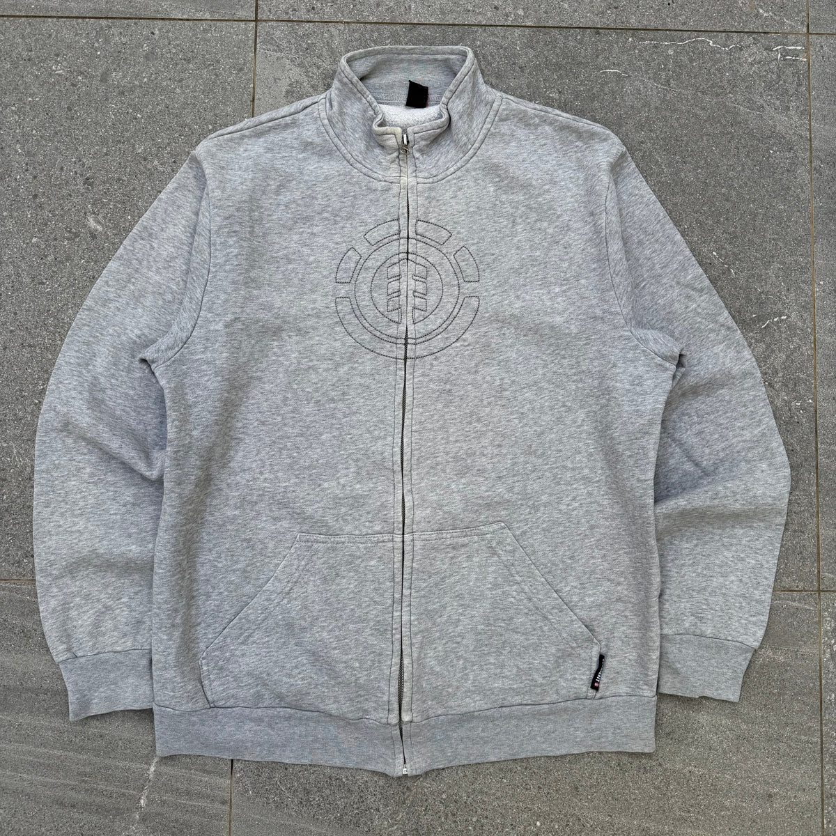 element stitched logo zip up - M