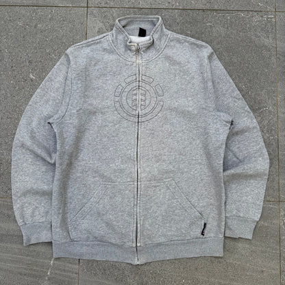 element stitched logo zip up - M