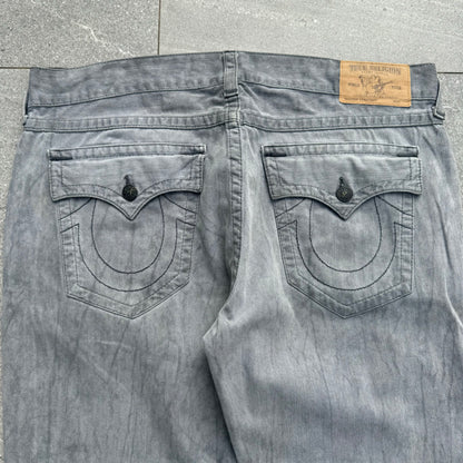 grey truey bootcuts - 40x33”