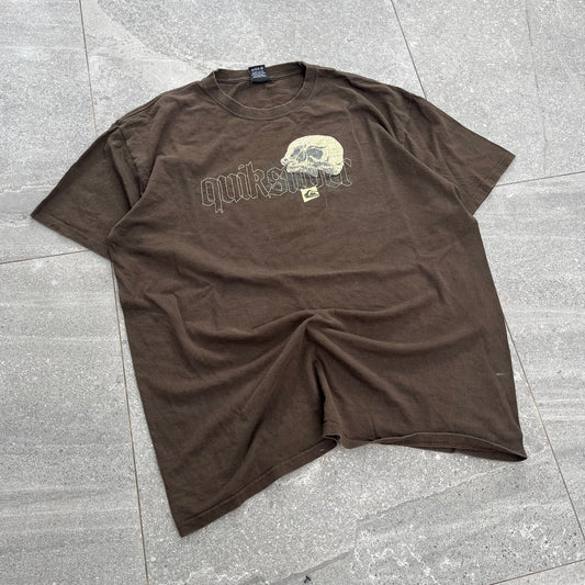 my personal 😫 quicksilver plaid skull tee - XL