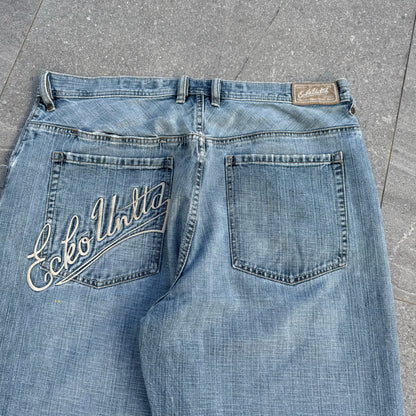 perfectly distressed ecko jeans - 36x32”