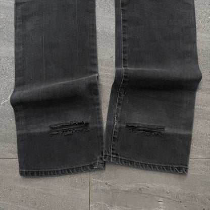 rare black faded levi’s bootcuts - 30x34”