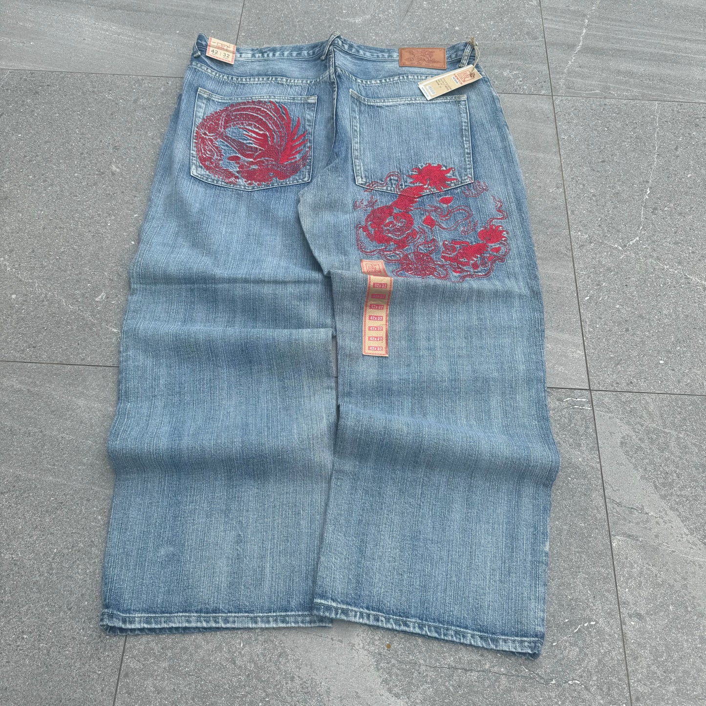 deadstock kanji jeans - 42x32”