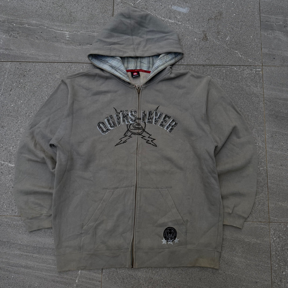 quiksilver lightning stitch zip up -