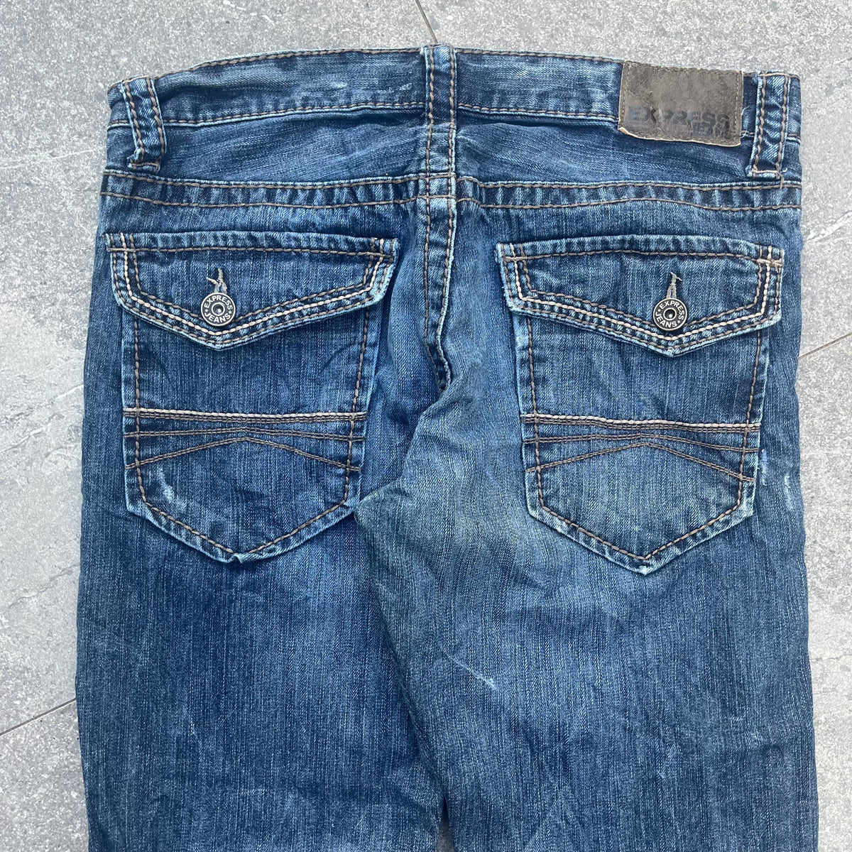 express perfectly distressed bootcuts - 33x31”