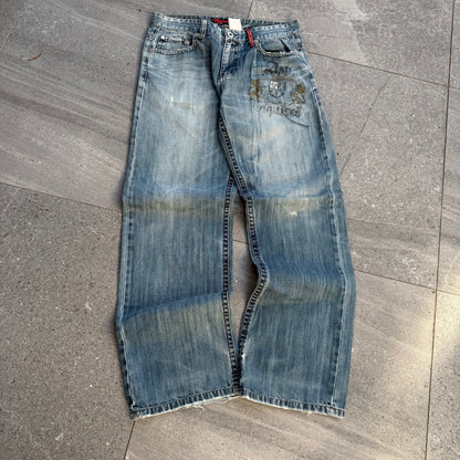ask union jack bootcuts (so hard) - 32x33”