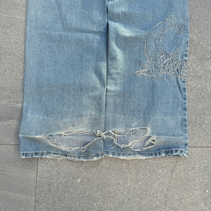 absolutely gorgeous take2 japanese jeans - 35x33”