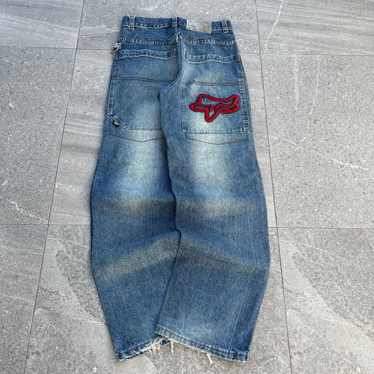 fox racing panelled jeans - 28x30”