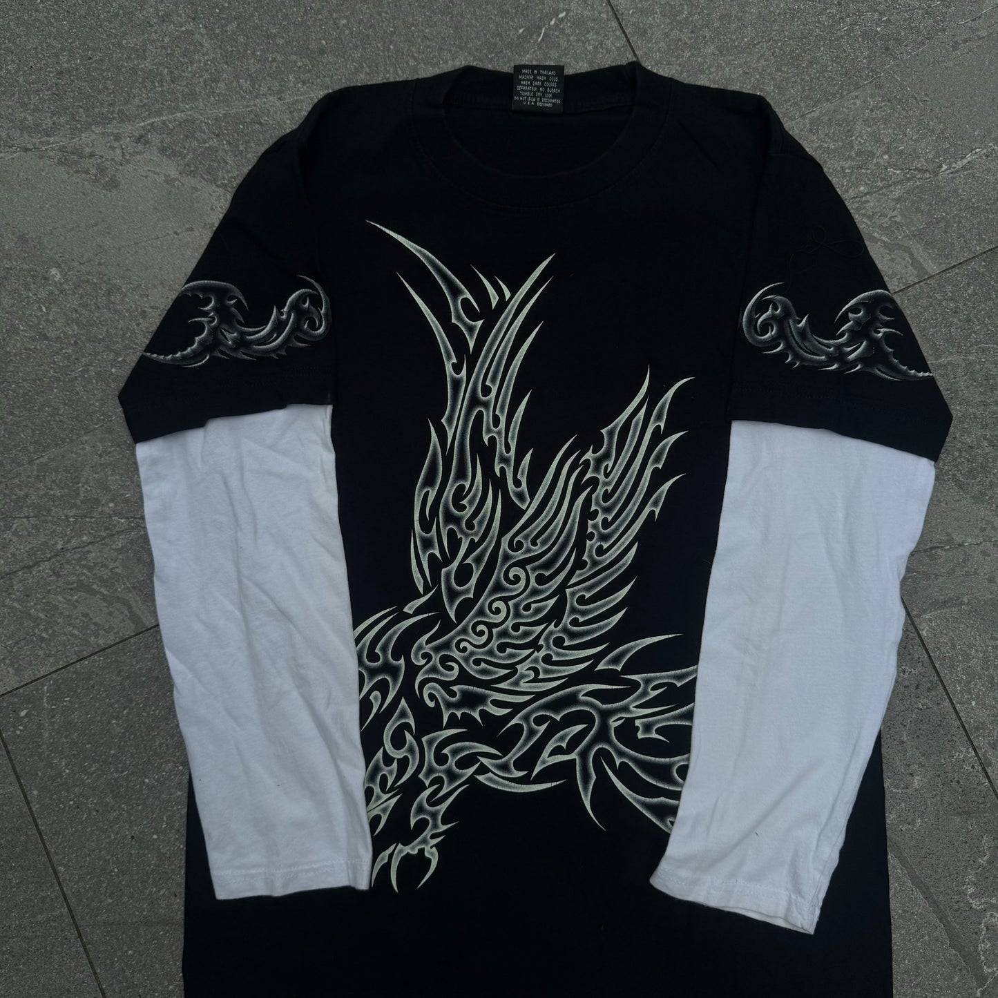 rock eagle tribal built in longsleeve - M