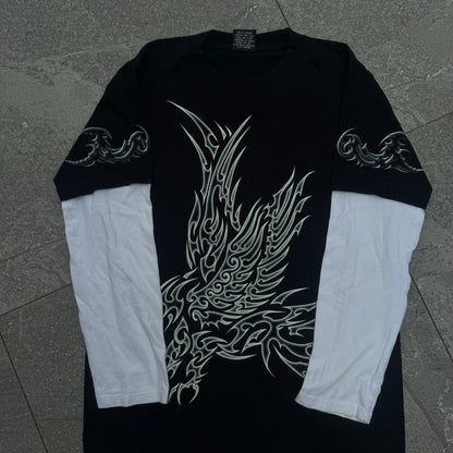 rock eagle tribal built in longsleeve - M