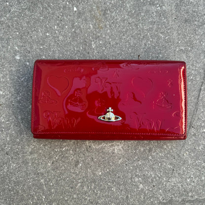 vivienne westwood embossed leather purse