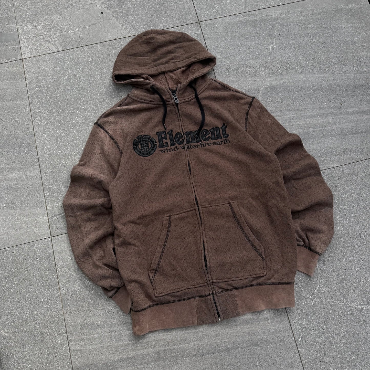 grail element rusty brown zip - M