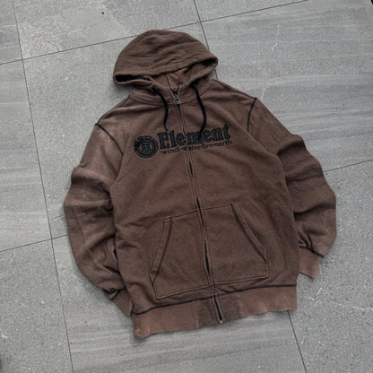 grail element rusty brown zip - M
