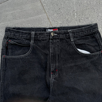 SOUTHPOLE GRAIL BBOY ERA BLACK JEANS - 38x32”