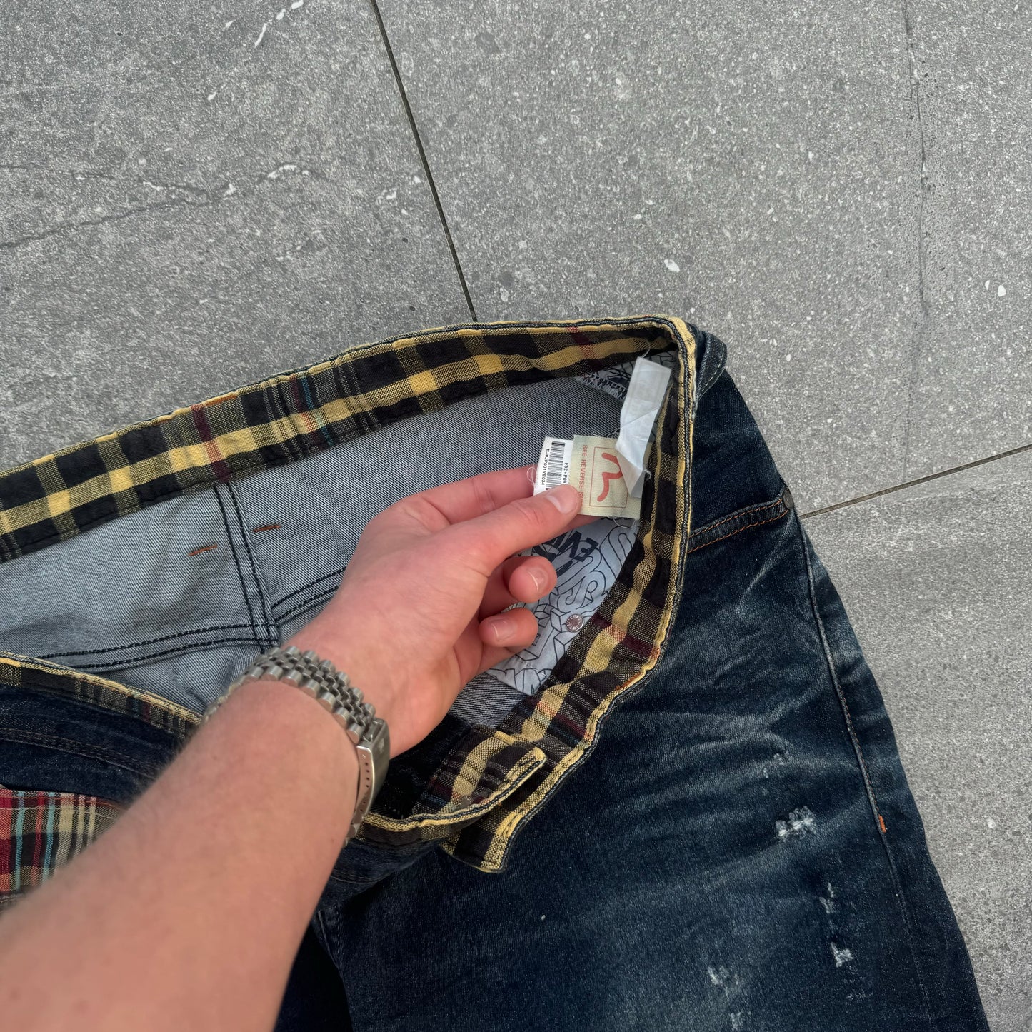 MFFFF PLAID EVISU BOOTCUTS HOLYSHit IG explore page type shit 36x31”