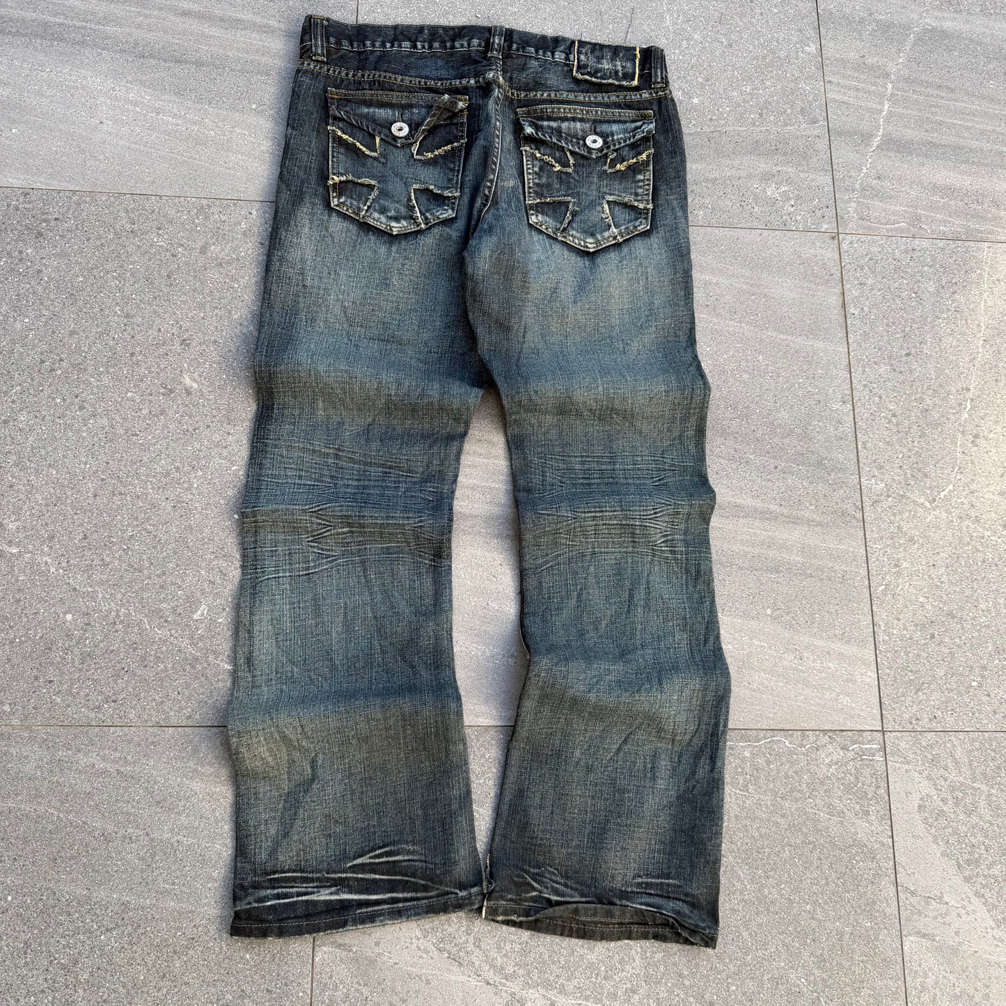 goated helix bootcuts - 36x34”