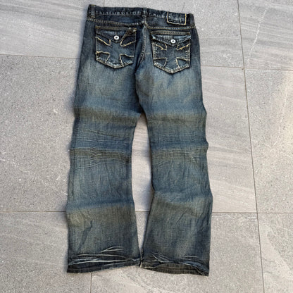 goated helix bootcuts - 36x34”